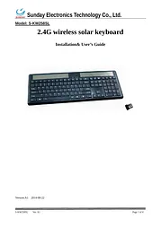 Guangzhou Sunday Electronics Co. Ltd. S-KW258SL Manual Do Utilizador