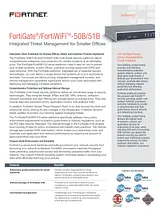 Fortinet FORTIGATE-50B FG-50B-BDL-UK 데이터 시트