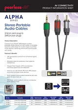 Peerless Alpha 3.5mm/2xRCA, 5m AL-JR05 产品宣传页