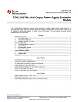 Texas Instruments TSW2200EVM: Low Cost Portable Power Supply TSW2200EVM TSW2200EVM Техническая Спецификация
