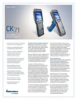 Intermec CK71 CK71AA6EN00W1100 사용자 설명서