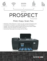 Lexmark Prospect Pro205 90T6035 Dépliant