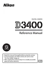 Nikon D3400 Reference Manual