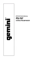 Gemini PS-767 Manuale Utente