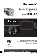 Panasonic DMC-LX2 Mode D’Emploi