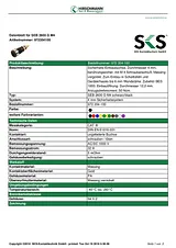 Sks Hirschmann Safety jack socket Socket, vertical vertical Pin diameter: 4 mm Grey SEB 2600 G M4 1 pc(s) 972354106 데이터 시트