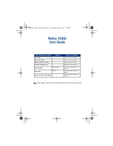 Nokia 3586i Справочник Пользователя