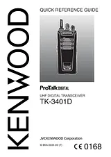 Kenwood TK-3401D N/A PMR Radio TK-3401DE Manual Do Utilizador