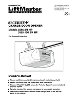 Chamberlain 585 3-4 hp User Manual