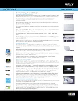 Sony VPCZ133GX/B Guia De Especificaciones