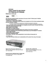 Hitachi VT-FX631A-VT User Manual