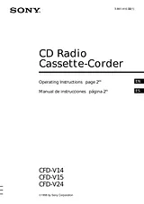 Sony CFD-V24 Manuale Utente
