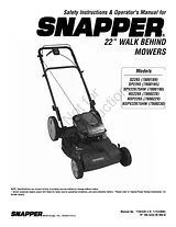 Snapper NS2265 Справочник Пользователя