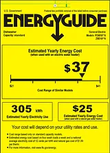 Monogram ZBD1850NII Energy Guide