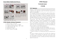 ShenZhen Porcsi Technology Co. Ltd CW100 Manual Do Utilizador