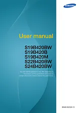 Samsung Business Monitor 
S22B420BW hellgrau (22") Manual De Usuario