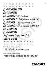 Casio FX-9860GII Manuel D’Utilisation
