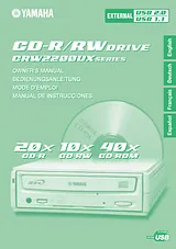 Yamaha CRW2200UX Справочник Пользователя