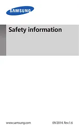 Samsung GT-N8020 Important Safety Instructions