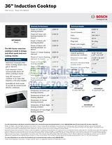 Bosch NIT5666UC Product Datasheet