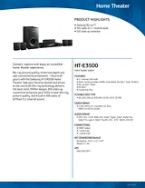 Samsung HT-E3500 HT-E3500/ZA Folheto