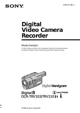 Sony DCR-TRV110 User Manual
