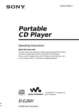 Sony D-CJ501 User Manual