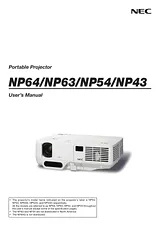 NEC NP43 用户手册