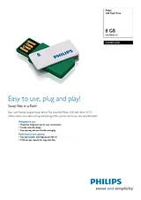 Philips USB Flash Drive FM08FD45B FM08FD45B/10 Leaflet