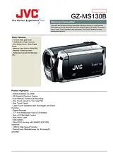 JVC GZ-MS130 Guia De Especificação