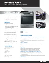 Samsung NE58H9970WS Hoja De Especificaciones