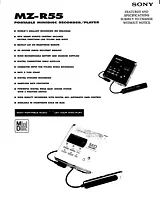 Sony MZ-R55 Guide De Spécification