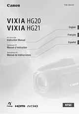 Canon VIXIA HG21 Справочник Пользователя