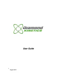 Diamond Kinetics Inc. DKST01 Справочник Пользователя