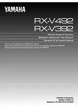Yamaha RX-V392 Manuel D’Utilisation