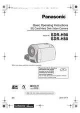 Panasonic SDR-H80 用户手册