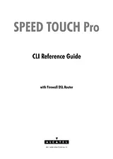 Alcatel-Lucent speddtouch pro with firewall User Manual