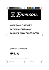 Emerson RP6289 Manuel D’Utilisation