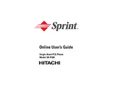 Hitachi SINGLE-BAND PCS PHONE SH-P300 用户手册