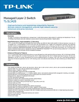 TP-LINK 24-Port 10/100Mbps + 4-Port Gigabit L2 Managed Switch TL-SL3428 사용자 설명서