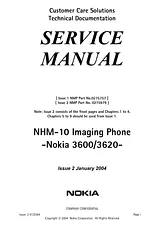 Nokia 3600, 3620 서비스 매뉴얼