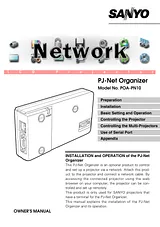 Sanyo pj-net organizer poa-pn10 Manual Do Utilizador
