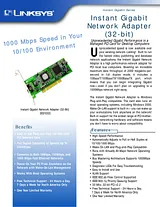 Linksys Instant Gigabit Network Adapter EG1032-UK Листовка