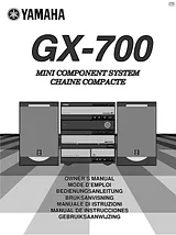 Yamaha GX-700 사용자 설명서