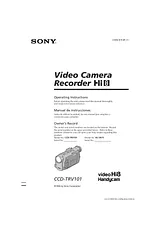 Sony CCD-TRV101 Manuel D’Utilisation
