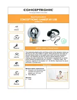 Conceptronic USB Multi media & Gaming headset C08-035 전단