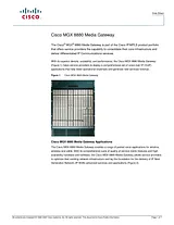 Cisco Cisco MGX 8880 Media Gateway Hoja De Datos