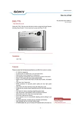 Sony DSC-T70 DSC-T70P User Manual