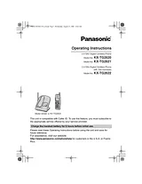 Panasonic KX-TG2620 Mode D'Emploi