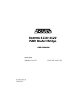 Adtran 4110 Manuel D’Utilisation